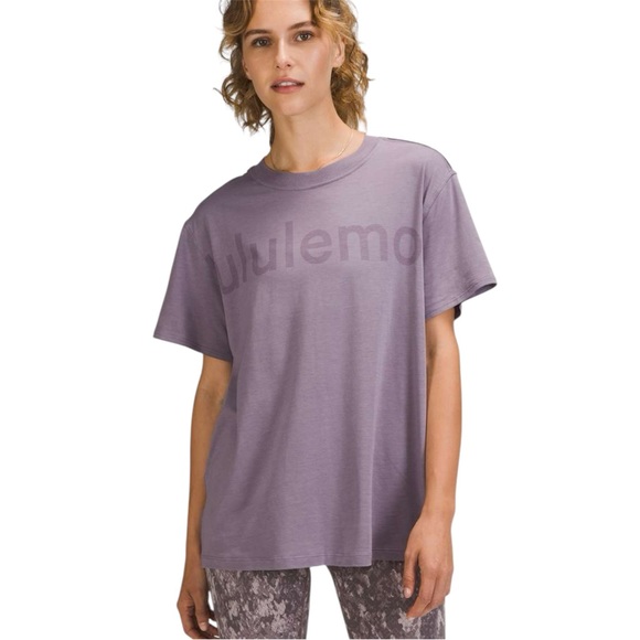 lululemon athletica Tops - Lululemon All Yours Tee *Graphic Dusky Lavender